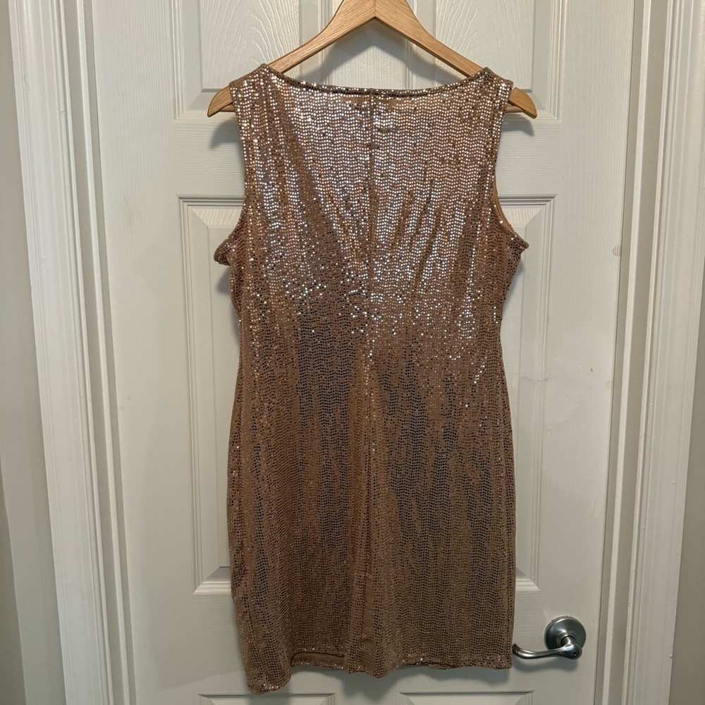 NWT bebe Shift Disco Dot Mini Dress - Picture 3 of 10